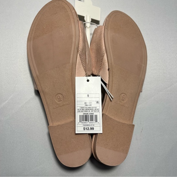A New Day - Pink/peach Fabric Slides Size 8 & 9 NWT - Picture 5 of 7